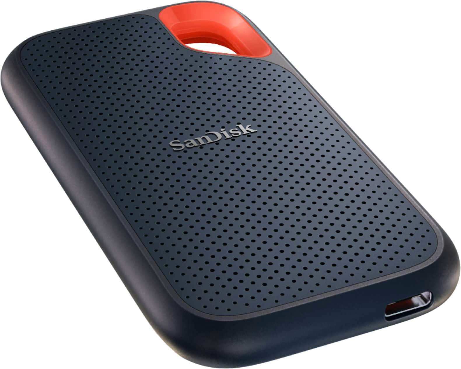 Alt View 11. SanDisk - Extreme Portable 2TB External USB-C NVMe SSD - Black.