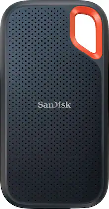 SANDISK - Extreme Portable 500GB External USB-C NVMe SSD - Black