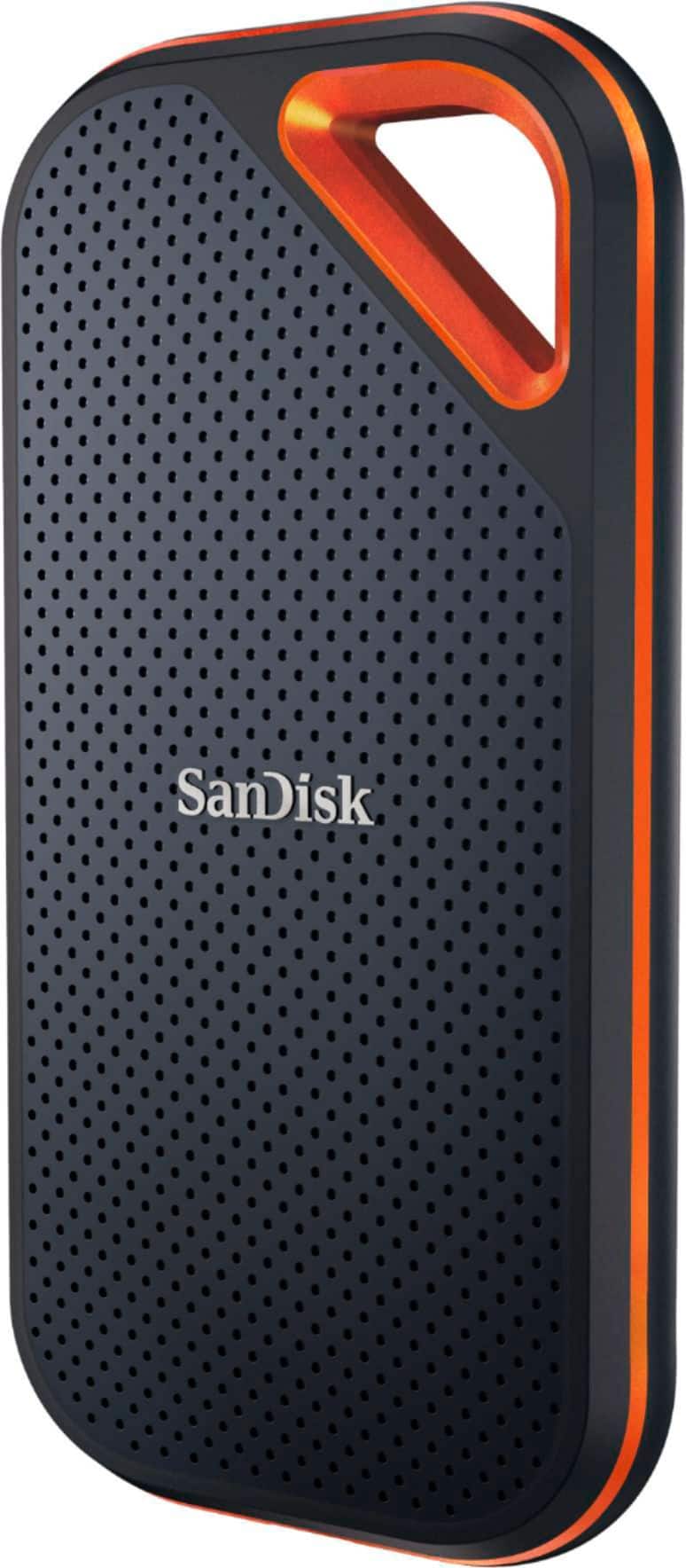Alt View 1. SanDisk - Extreme Pro Portable 1TB External USB-C NVMe SSD - Black.