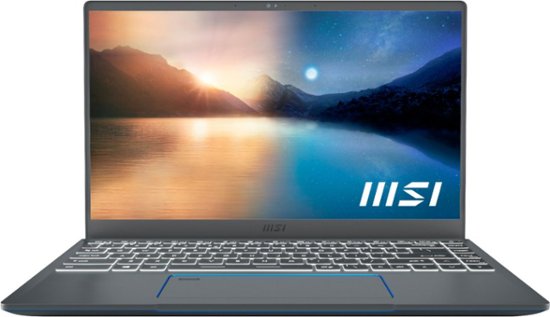 Front Zoom. MSI - Prestige14EVO012 14" Laptop - Intel® Evo™ Platform - Intel Core i7 - 16GB Memory - 1TB SSD - Carbon Gray.