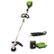 Alt View 26. Greenworks - 80V 16” Brushless Attachment Capable String Trimmer with 2.0 Ah Battery and Rapid Charger - Black/Green.
