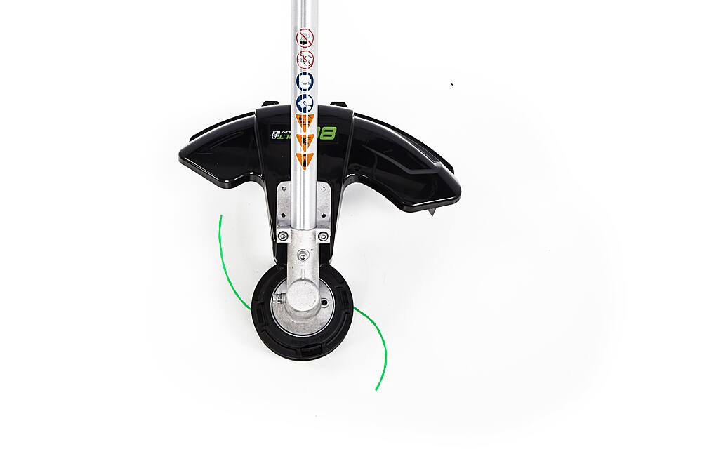 Alt View 21. Greenworks - 80V 16” Brushless Attachment Capable String Trimmer with 2.0 Ah Battery and Rapid Charger - Black/Green.