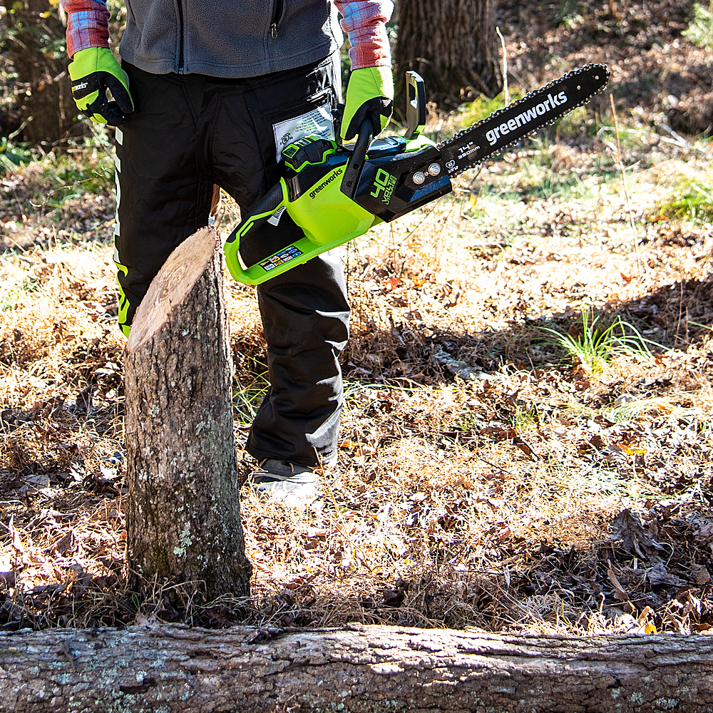 Best Buy: Greenworks 14 in. 40-Volt Cordless Brushless Chainsaw (2.5Ah ...