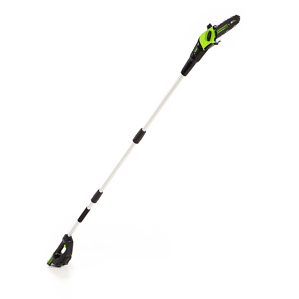 Greenworks - 8 in. 40-Volt Cordless Pole Saw (3.0Ah Battery and Charger Included) - Black/Green