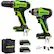 Alt View 17. Greenworks - 24-Volt Cordless Brushless 1/2 in. Drill/Driver & Impact Driver Combo (2 x 2.0Ah USB Batteries and Dual Port Charger).
