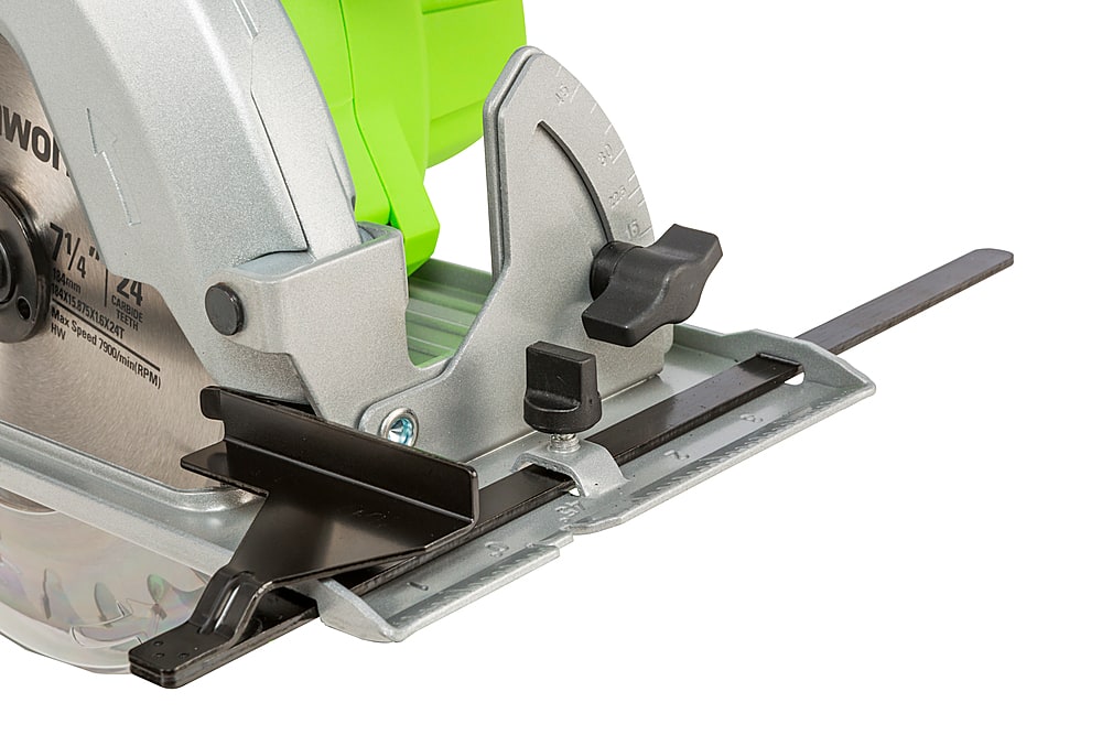 Alt View 14. Greenworks - 24-Volt Cordless Brushless 7.25 in. Circular Saw (Battery and Charger Not Included) - Black/Green.