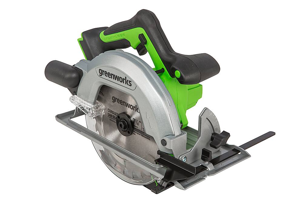 Alt View 17. Greenworks - 24-Volt Cordless Brushless 7.25 in. Circular Saw (Battery and Charger Not Included) - Black/Green.