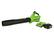 Alt View 12. Greenworks - 24-Volt 110 MPH 450 CFM Cordless Handheld Blower (1 x 4.0Ah Battery and 1 x Charger) - Black/Green.