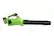 Alt View 13. Greenworks - 24-Volt 110 MPH 450 CFM Cordless Handheld Blower (1 x 4.0Ah Battery and 1 x Charger) - Black/Green.
