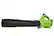 Alt View 19. Greenworks - 24-Volt 110 MPH 450 CFM Cordless Handheld Blower (1 x 4.0Ah Battery and 1 x Charger) - Black/Green.