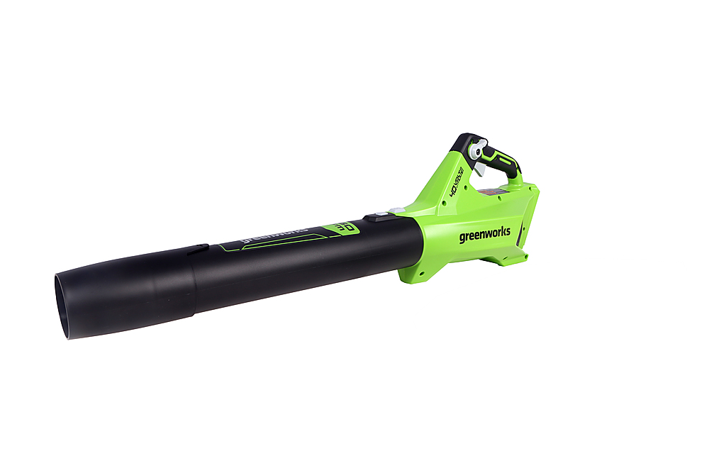 Greenworks - 40-Volt 120 MPH 450 CFM Cordless Blower (Battery not Included) - Black/Green