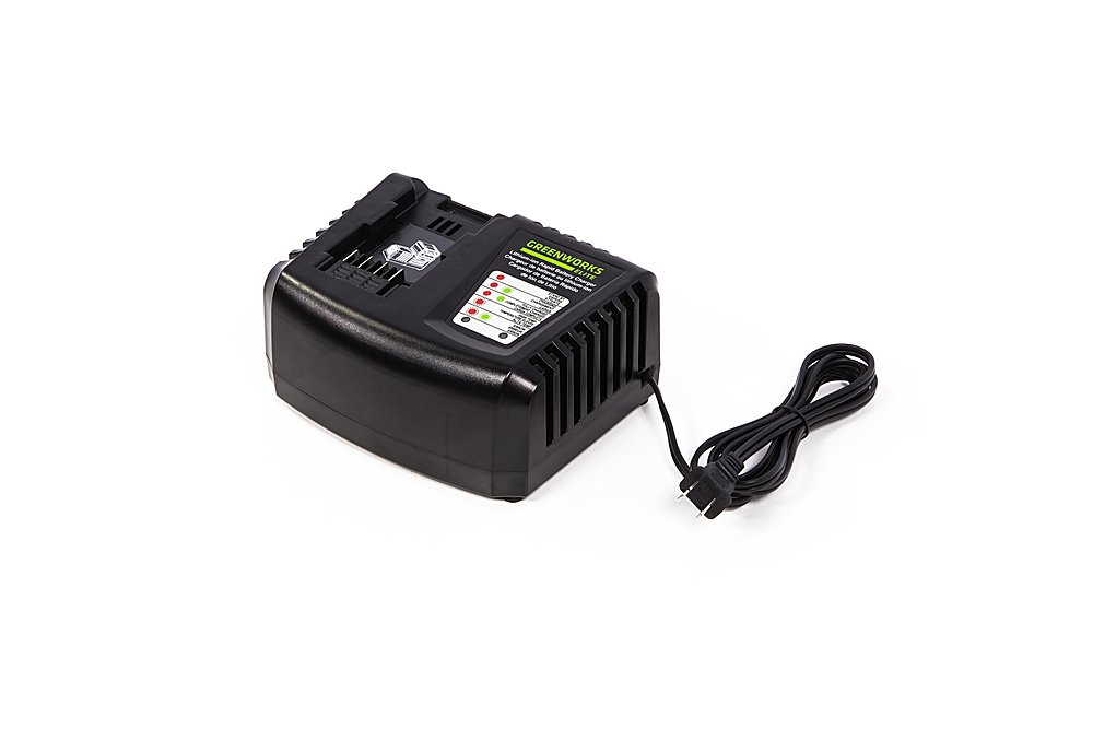 Greenworks - 40-Volt Rapid Battery Charger - Black/Green