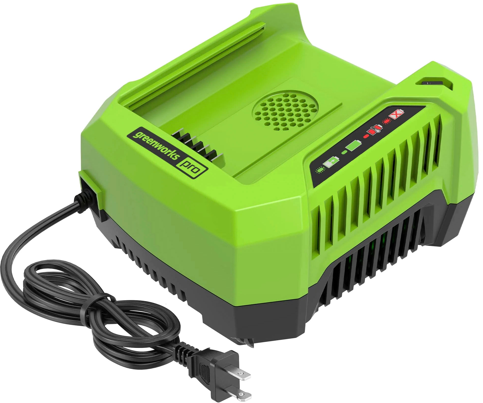 Greenworks 80 Volt Pro Rapid Battery Charger Black/Green 2901402 Best Buy