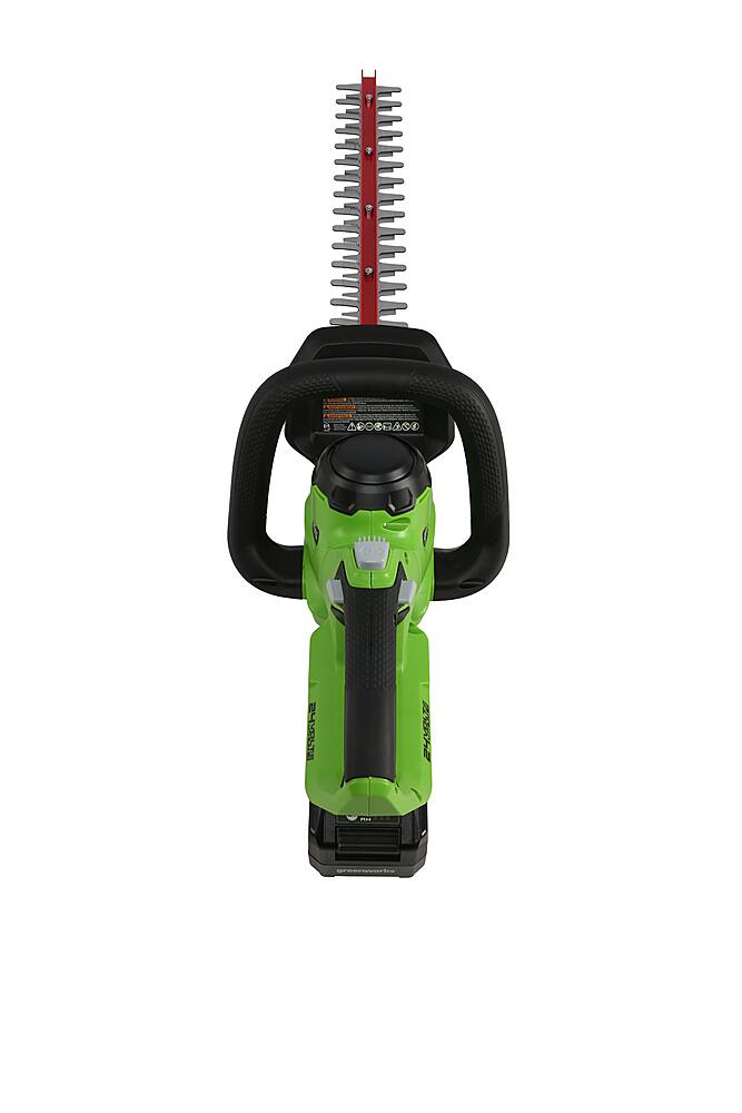 Alt View 17. Greenworks - 24-Volt 22-Inch Cordless Hedge Trimmer (1 x 4.0Ah Battery and 1 x Charger) - Black/Green.