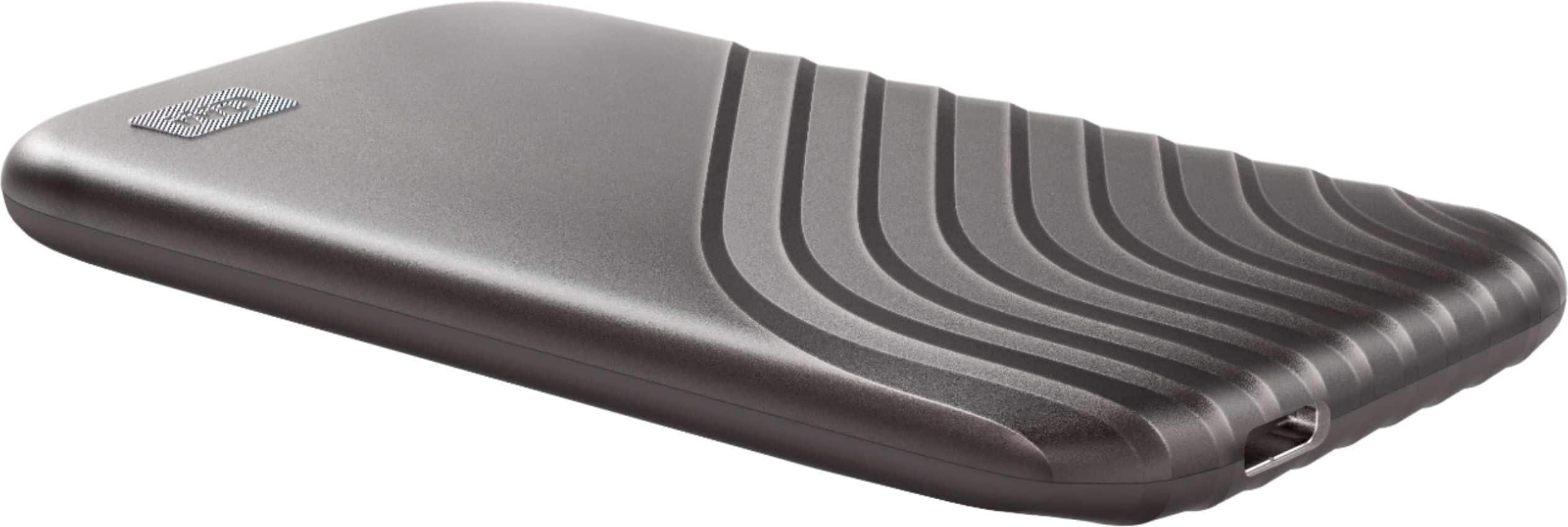 Alt View 12. WD - My Passport 2TB External USB Type-C Portable SSD - Space Gray.