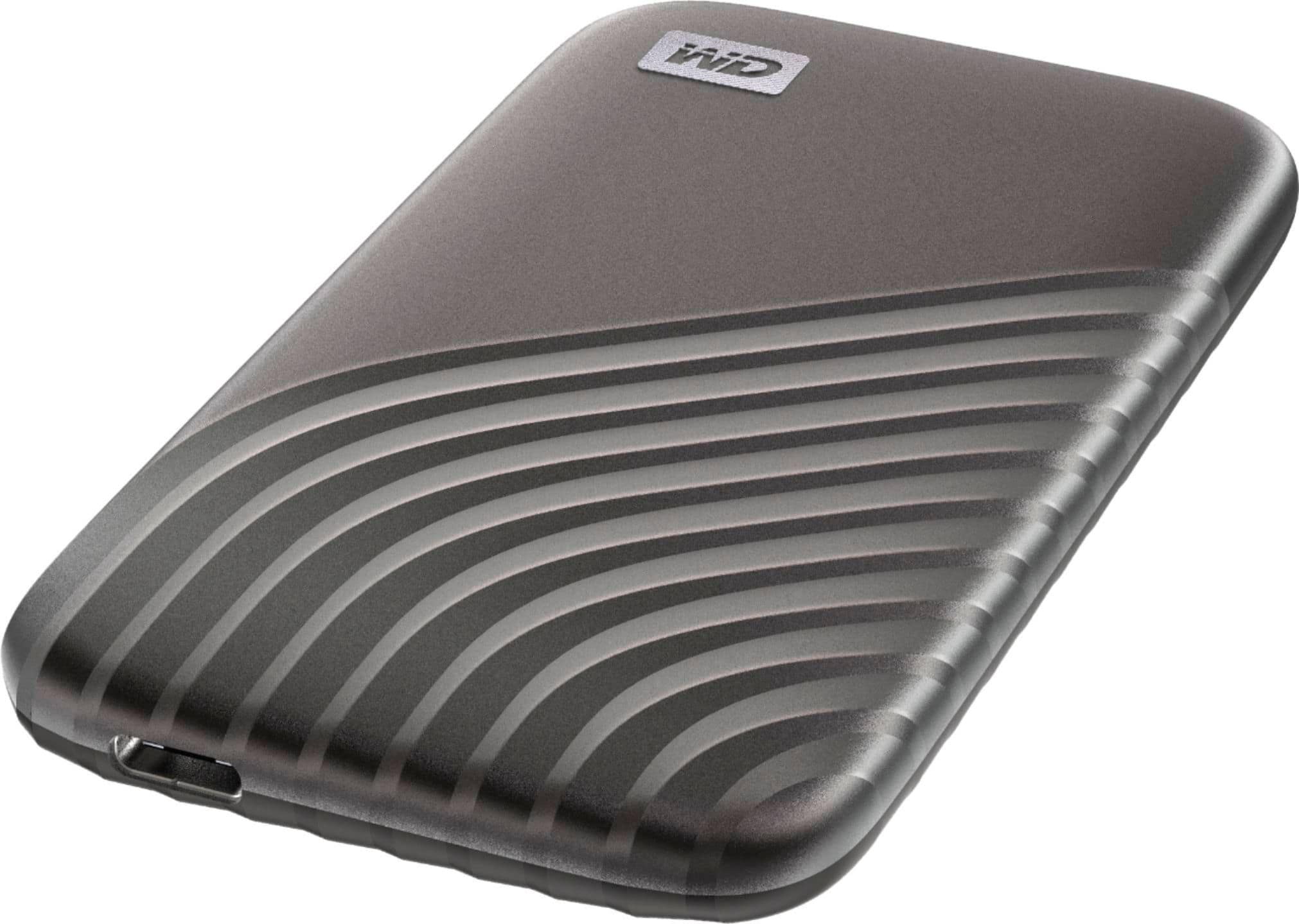 Alt View 13. WD - My Passport 2TB External USB Type-C Portable SSD - Space Gray.