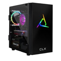 CLX - SET Gaming Desktop - AMD Ryzen 7 3700X - 16GB Memory - AMD Radeon RX 5600 XT 6GB - 480GB SSD + 2TB HDD - Black/RGB - Front_Zoom