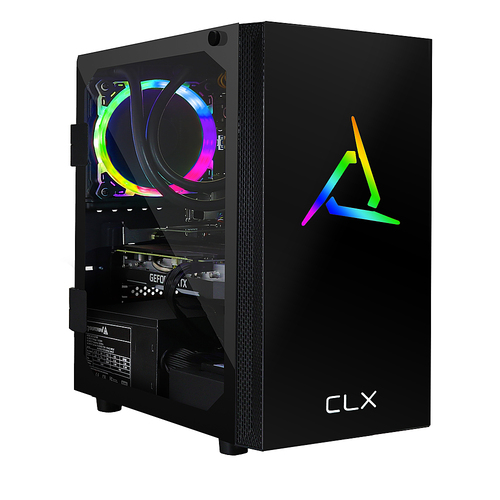 CLX - SET Gaming Desktop - AMD Ryzen 7 3800X - 32GB Memory - NVIDIA GeForce RTX 2080 Ti - 480GB SSD + 4TB HDD - Black/RGB