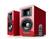 Angle. Edifier - AirPulse A100 Hi-Res Wireless Speakers - Red.