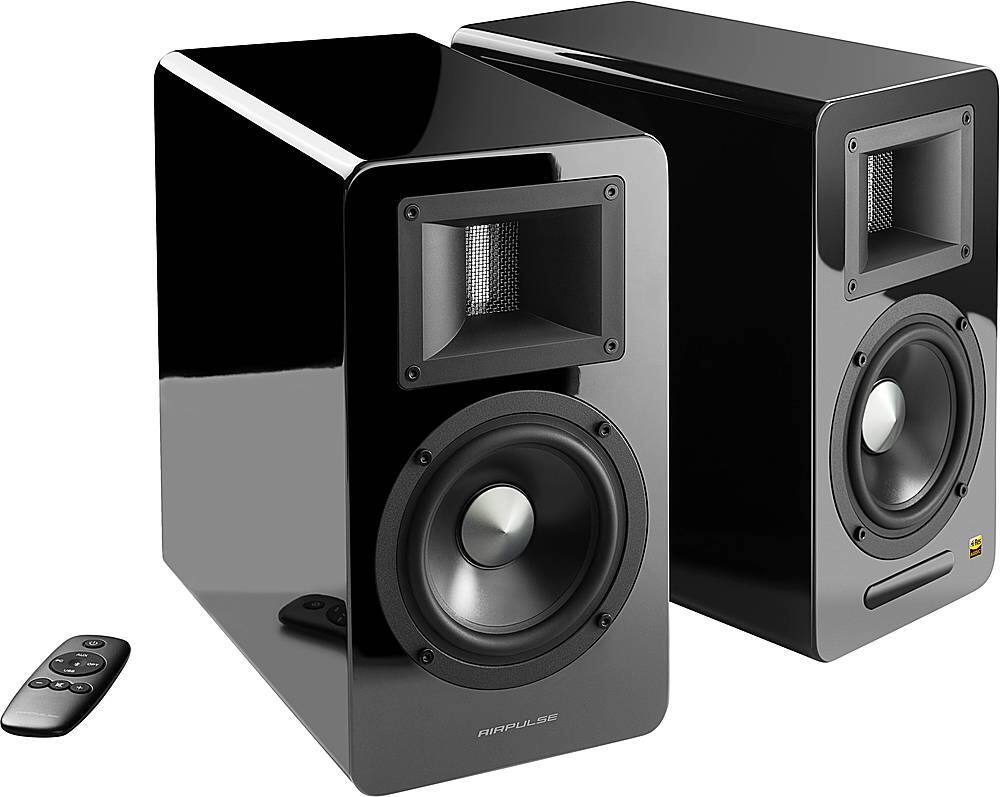 Alt View 11. Edifier - AirPulse A100 Hi-Res Wireless Speakers - Black.