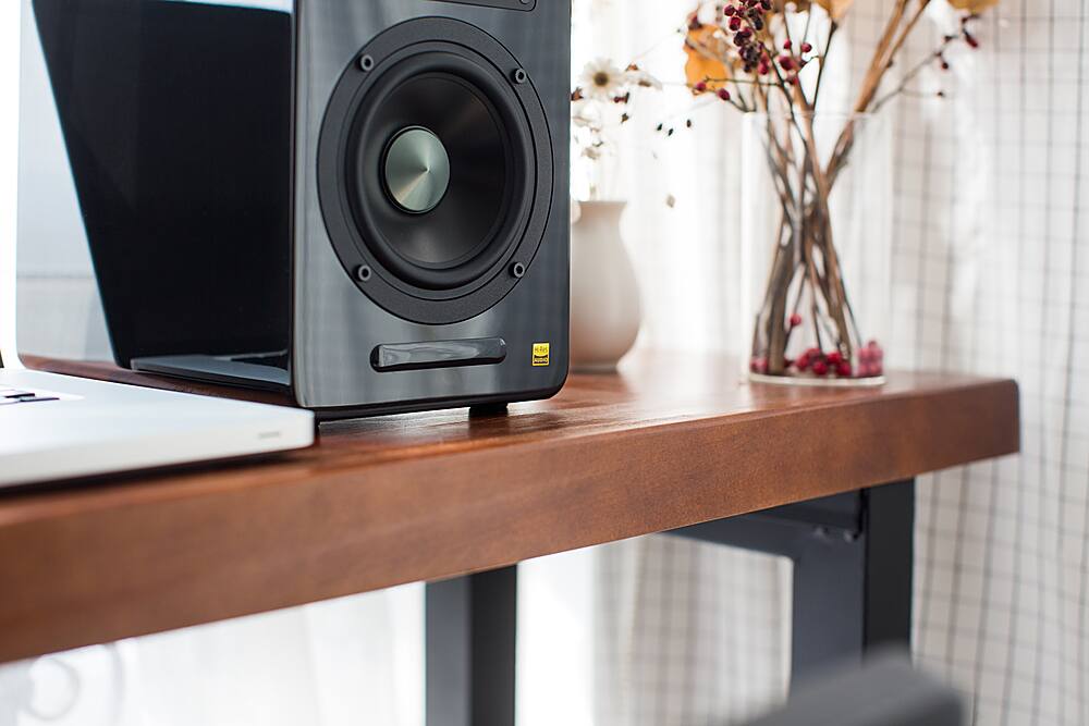 Alt View 13. Edifier - AirPulse A100 Hi-Res Wireless Speakers - Black.