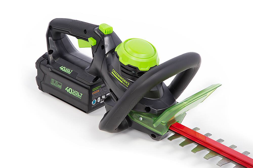 Greenworks - 40V 3.0Ah 24-in. Hedge Trimmer w/ battery and charger - Green - Alt_View_Standard_11