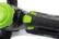 Alt View 13. Greenworks - 40V 3.0Ah 24-in. Hedge Trimmer w/ battery and charger - Green.