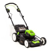 Greenworks - 21in. Pro 80-Volt Self Propelled Cordless Walk Behind Lawn Mower with 4.0Ah Battery and Charger - Black/Green - Alt_View_Zoom_11