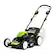 Alt View 14. Greenworks - 80-Volt Pro 21-Inch Self Propelled Lawn Mower (1 x 4.0Ah Battery and 1 x Charger) - Green.
