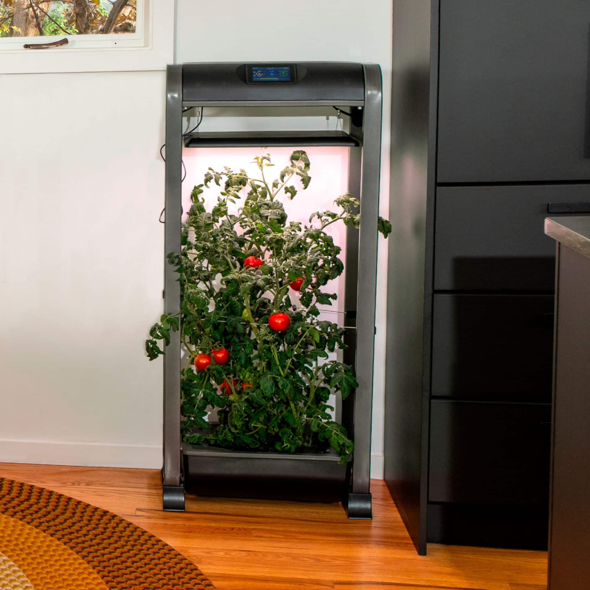 Alt View 13. AeroGarden - Farm 12XL with Salad Bar Seed Pod Kit - Hydroponic Indoor Garden - Black.