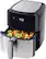 Angle. Oster - DiamondForce Nonstick XL 5 Quart Digital Air Fryer - Black.