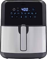 Oster - DiamondForce Nonstick XL 5 Quart Digital Air Fryer - Black - Front_Zoom