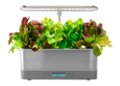 Front Zoom. AeroGarden - Harvest Elite Slim with Heirloom Salad Greens Seed Pod Kit - Hydroponic Indoor Garden - Stainless – Heirloom Salad kit.