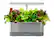 Front. AeroGarden - Harvest Elite Slim with Heirloom Salad Greens Seed Pod Kit - Hydroponic Indoor Garden - Stainless – Heirloom Salad kit.