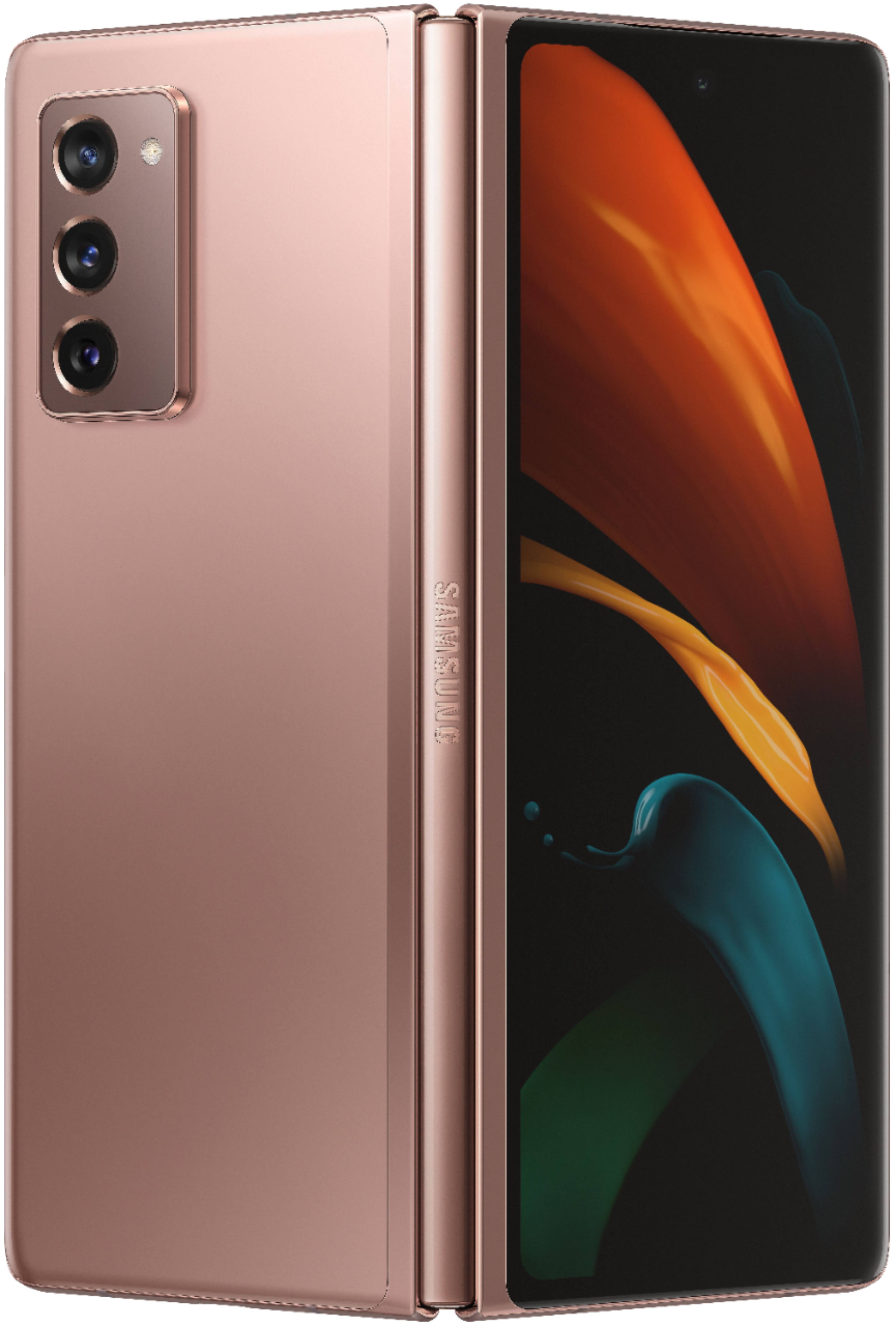 Alt View 11. Samsung - Galaxy Z Fold2 5G 256GB - Mystic Bronze.