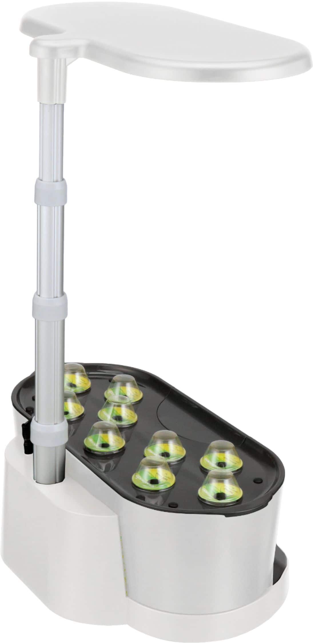 Alt View 13. AeroGarden - Bounty with Heirloom Salad Greens Seed Pod Kit - Hydroponic Indoor Garden - White.