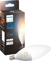 Philips - Hue E12 Bluetooth 40W Smart LED Candelabra Bulb - White Ambiance - Front_Zoom