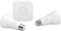 Left Zoom. Philips - Hue Bluetooth White A19 60W LED Bulbs 2 Pack Starter Kit - White.