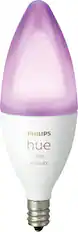 Front. Philips - Hue E12 Bluetooth 50W Smart LED Bulb - White and Color Ambiance.