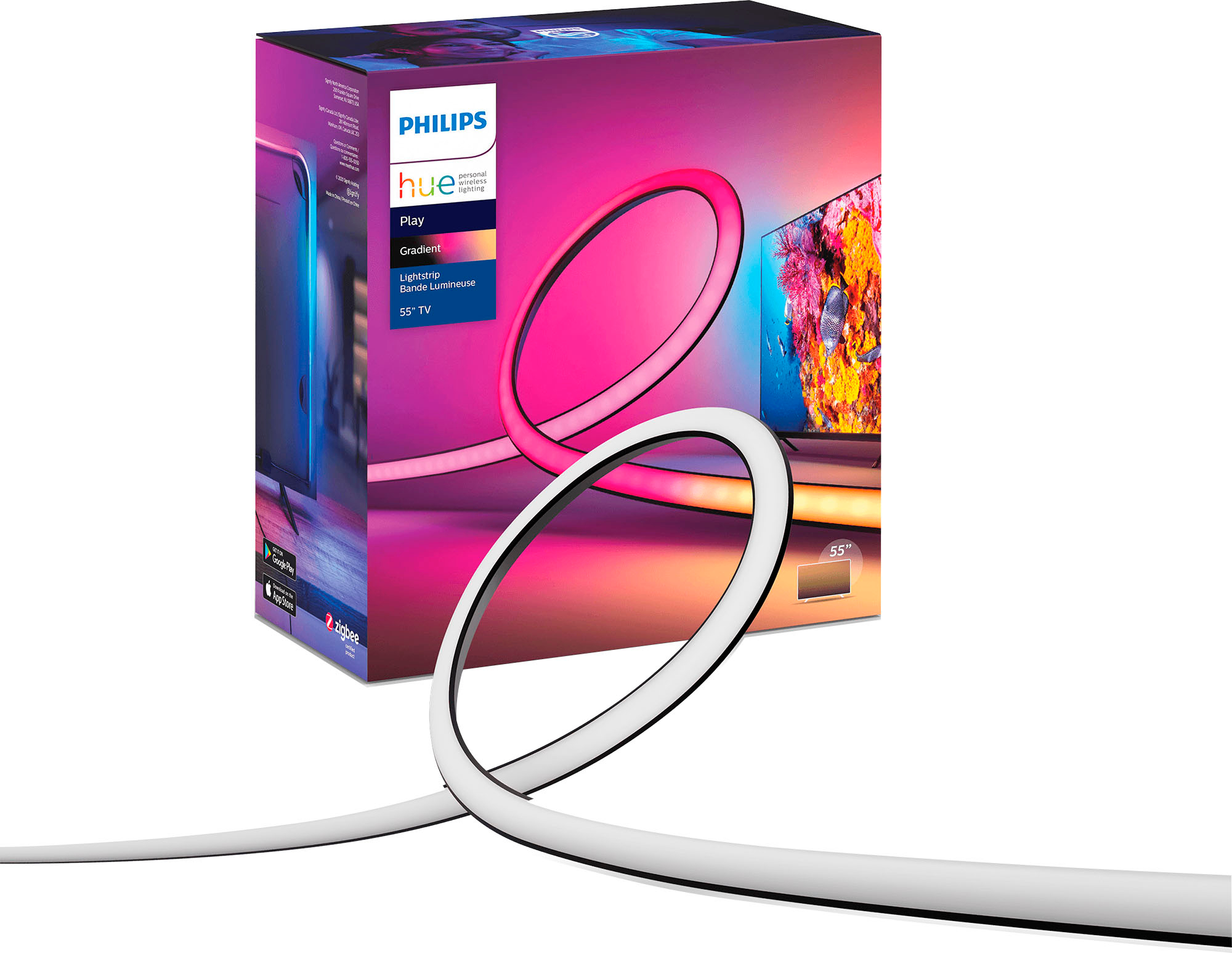 Philips Hue Play 560409 Gradient Color Lightstrip for 55" TV OPEN BOX 