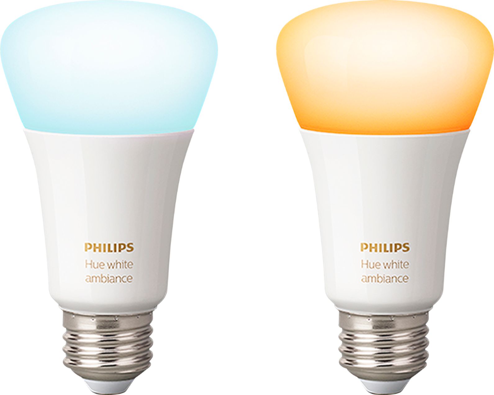 aanwijzing Glimp beheerder Philips Hue White Ambiance A19 LED Bulbs Starter Kit White 548578 - Best Buy