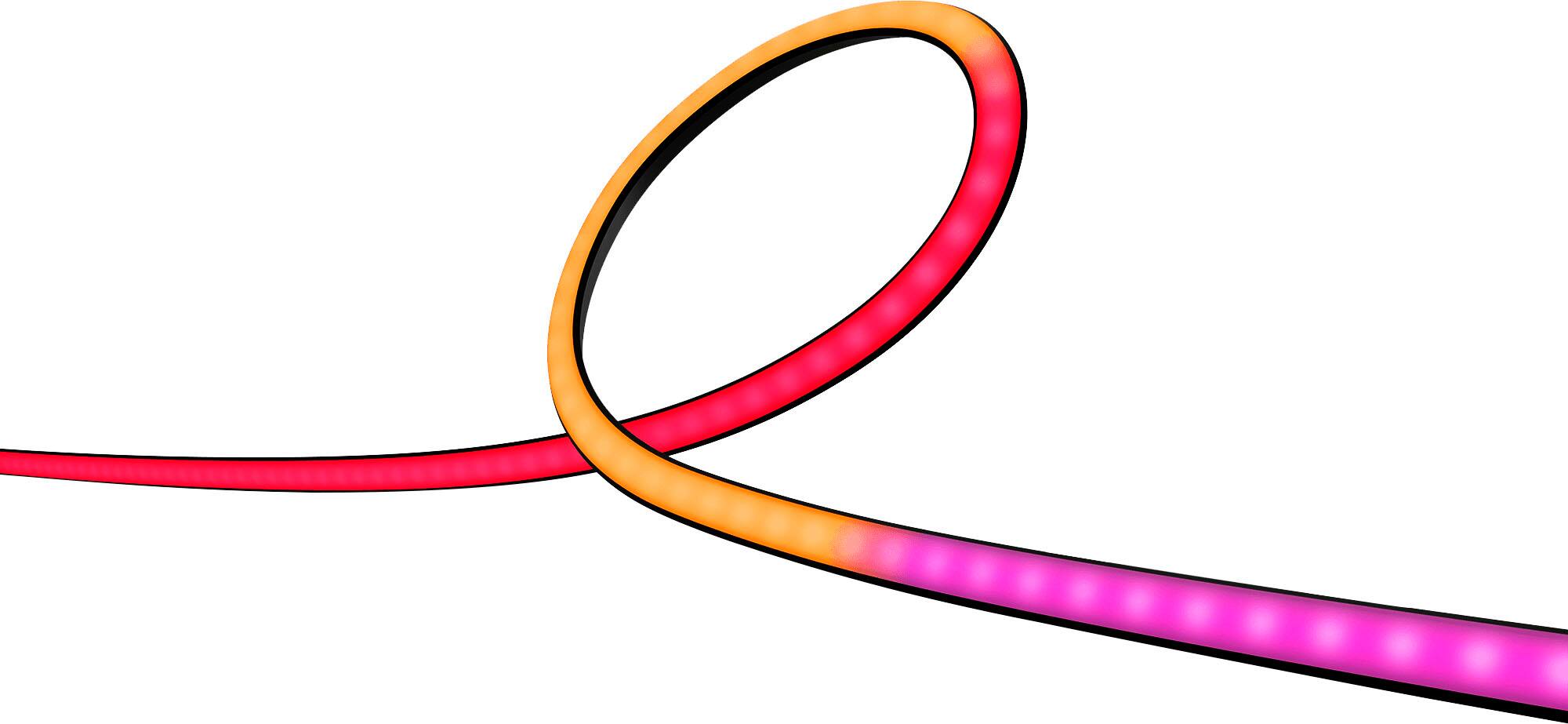 Angle. Philips - Hue Play Gradient Lightstrip 65" - Multi.