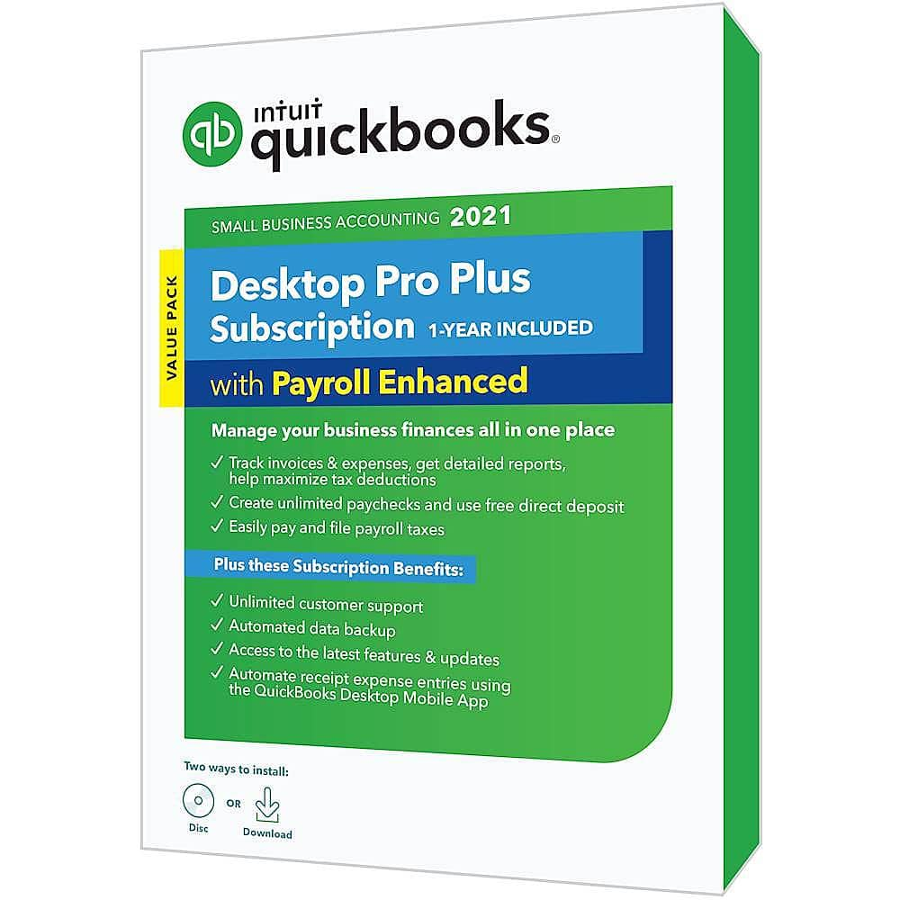 Customer Reviews Intuit QuickBooks Desktop Pro Plus 2021 with Payroll