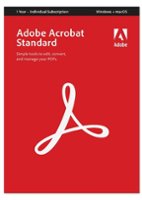Adobe - Acrobat Standard PDF Software (1-Year Subscription with Auto Renewal) - Mac OS, Windows - Front_Zoom