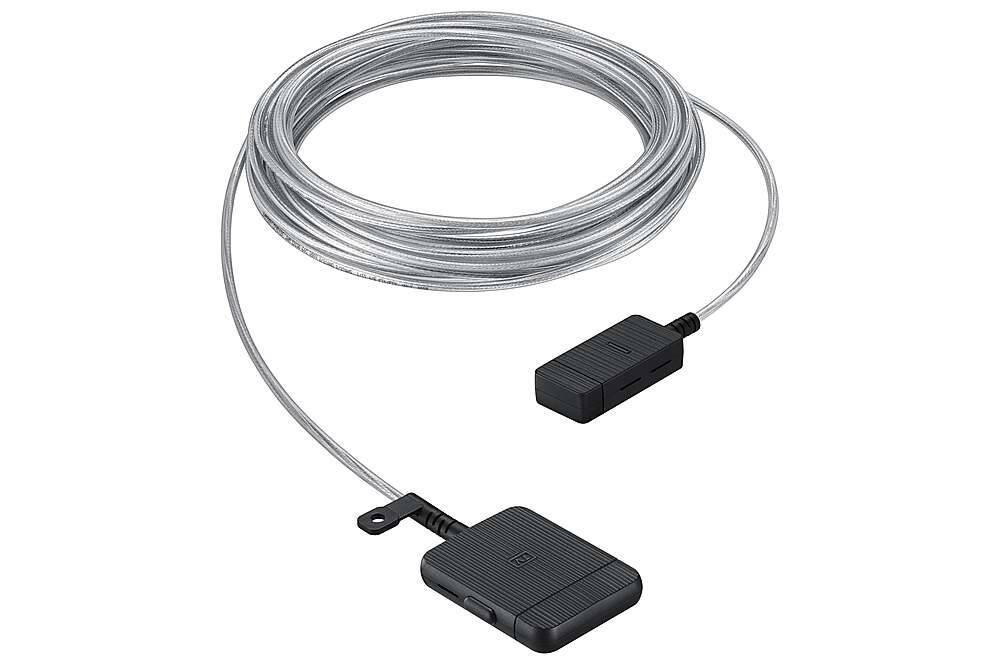 Front. Samsung - 15m One Invisible Connection Cable for QLED 4K & The Frame TVs - Transparent.
