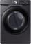 Samsung - 7.5 Cu. Ft. Stackable Electric Dryer with Sensor Dry - Black Stainless Steel