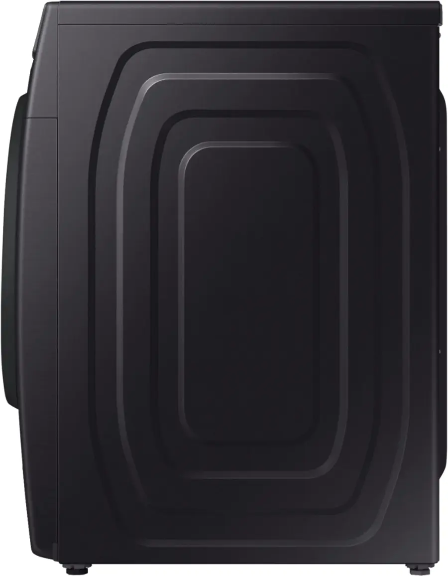 Alt View 20. Samsung - 7.5 Cu. Ft. Stackable Electric Dryer with Sensor Dry - Black Stainless Steel.