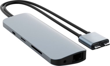 Type-C to HDMI Gigabit LAN 4K HD Converter MacBook Docking Station for Mobile Phones Tablets and Even Laptops WZHESS 8-in-1 Hub HUB 