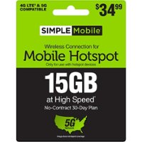 Simple Mobile - $34.99 Mobile Hotspot 15GB 30-Day Plan (Email Delivery) [Digital] - Front_Zoom