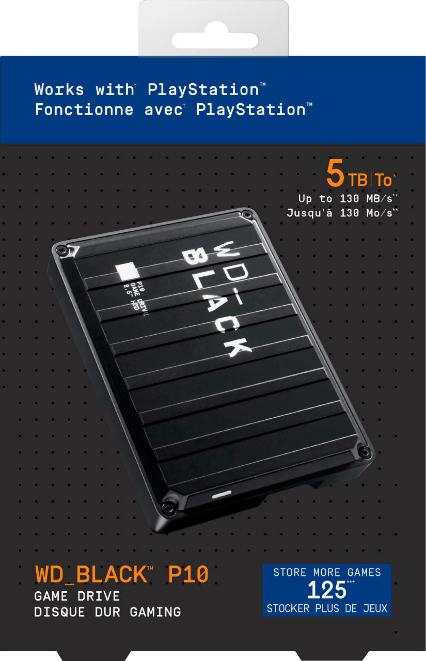 Wd Wd Black P10 5tb Game Drive External Usb 3 2 Gen 1 Portable Hard Drive Black Wdba3a0050bbk Webb Best Buy